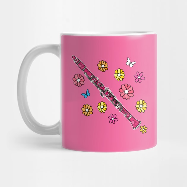 Mothers Day Clarinet Mom Female Clarinetist Woodwind Musician by doodlerob